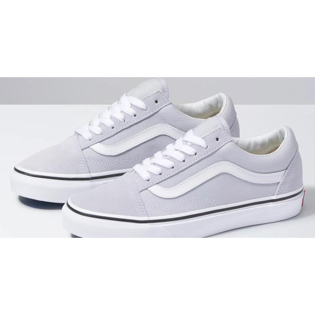 Giày Sneaker Vans Big Size Old Skool Xám Viền Trắng