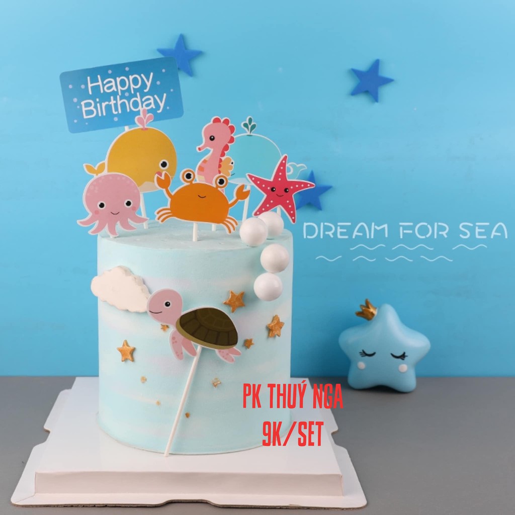 5 set cắm cá rùa bạch tuộc-Q4384