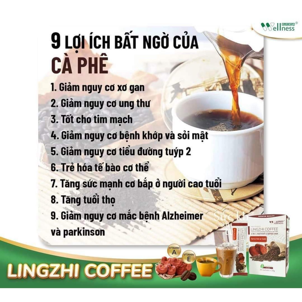 [HCM Giao Hỏa Tốc] Cà phê sức khỏe Lingzhi Coffee