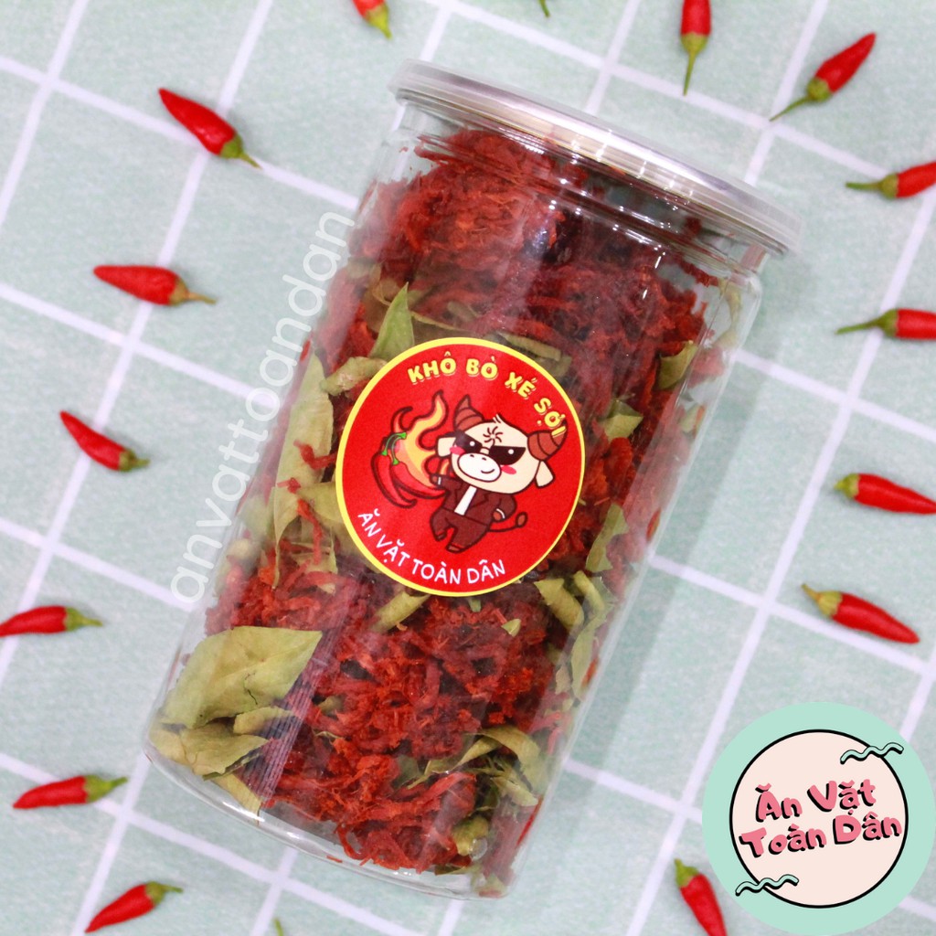 Khô bò xé sợi lá chanh 300g, Bò khô cay loại 1, đồ ăn vặt Hà Nội | BigBuy360 - bigbuy360.vn