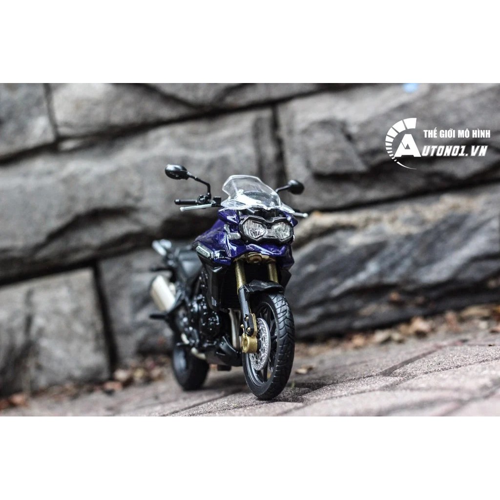 MÔ HÌNH XE MÔ TÔ TRIUMPH TIGER EXPLORER 1:18 WELLY 5457