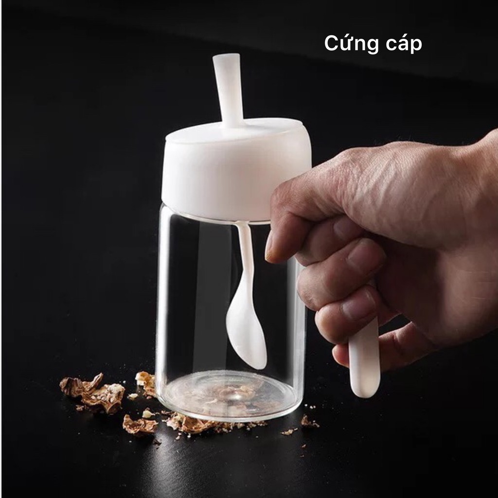 Hũ đựng gia vị Morandi phong cách Bắc Âu kèm quai cầm | BigBuy360 - bigbuy360.vn