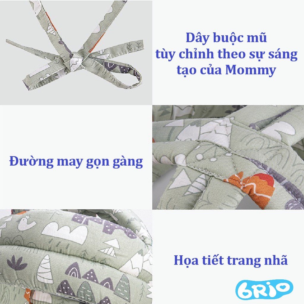 Mũ bảo vệ đầu cho bé, mũ bảo hiểm chống va đập cho bé tập đi
