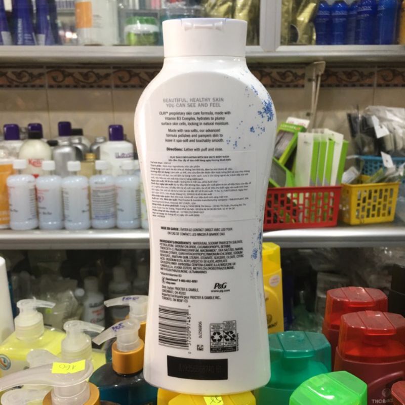 Sữa tắm tẩy tế bào chết Olay hương muối biển 650ml