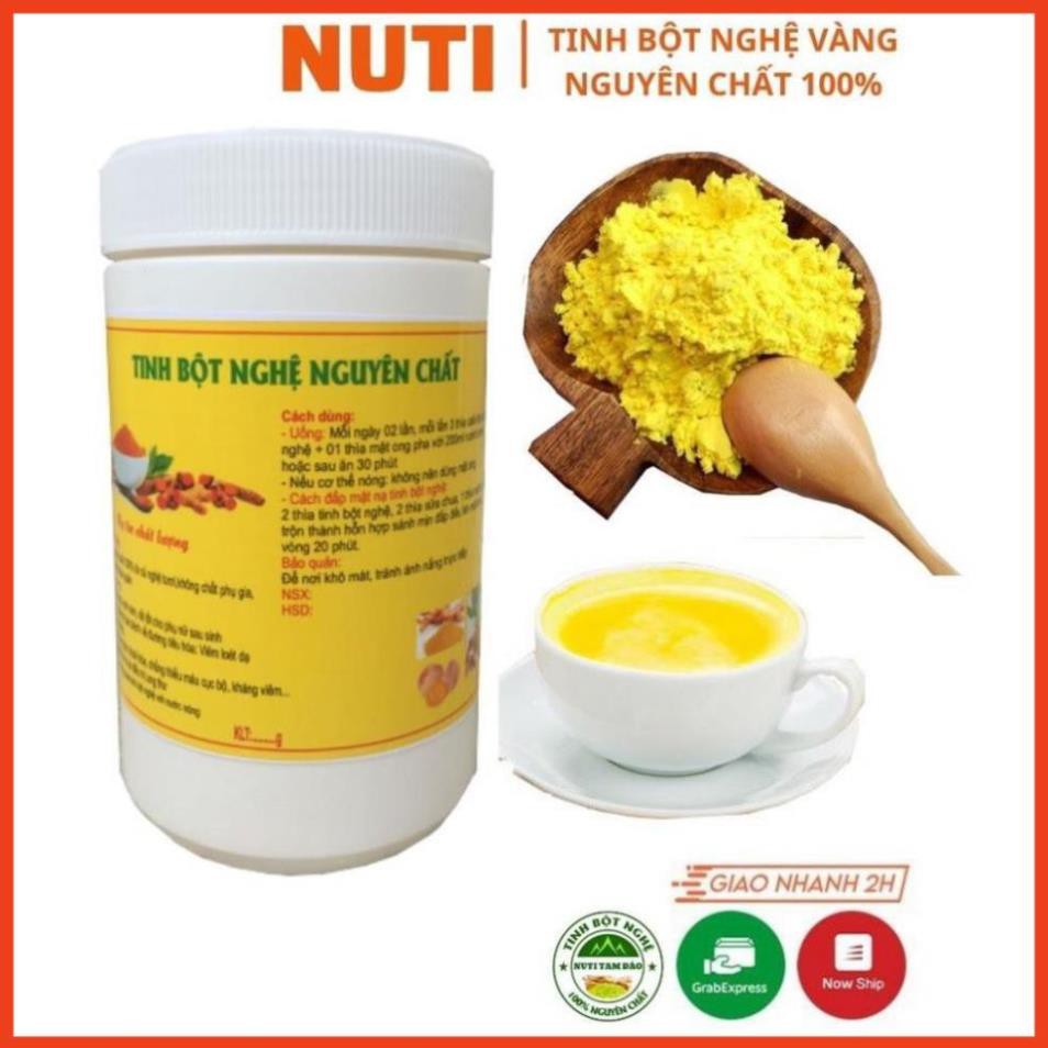 Tinh bột nghệ vàng nguyên chất TAM ĐẢO 500g, tinh bột nghệ vàng đỏ nghệ viên làm đẹp chữa đau dạ dày liền sẹo vết thâm