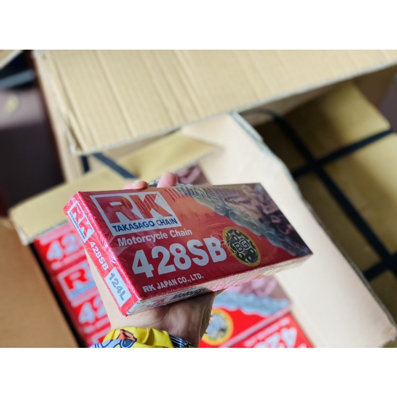 Sên RK vàng đen 428HSBT /428SB - 124L chính hãng