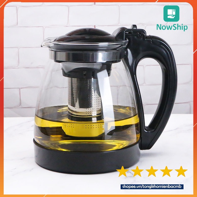 Bình pha trà, cafe, có lưới lọc, DUNG TÍCH LỚN 1,3L