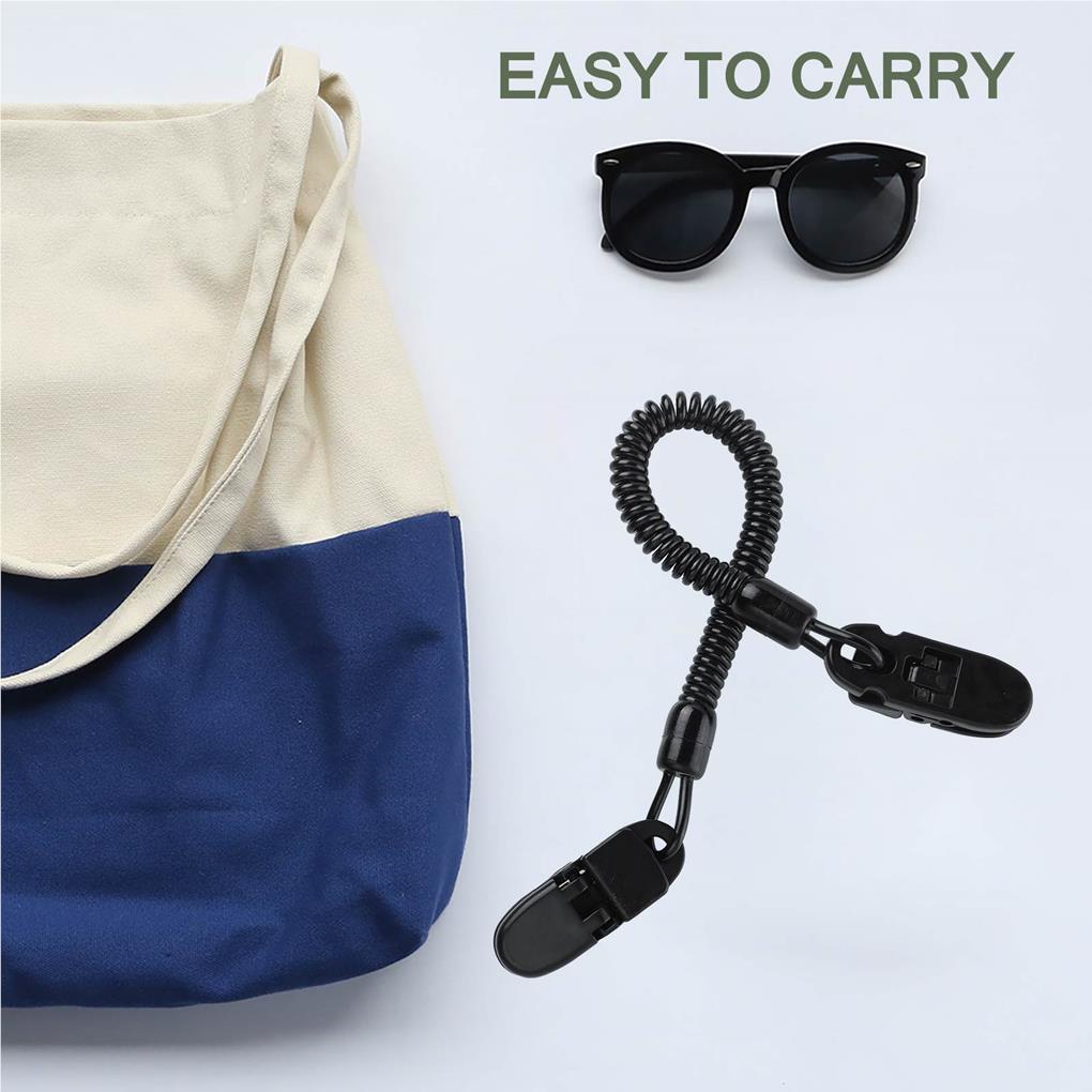 Set 4 Kẹp Nhựa Giữ Mũ Lưỡi Trai Co Giãn Tốt Tiện Dụng Khi Đi Câu Cá / Leo Núi