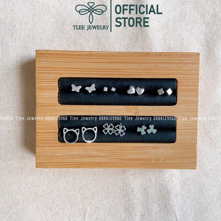 Khuyên tai bạc nữ TLEE hình thù xinh xắn TleeJewelry B0294