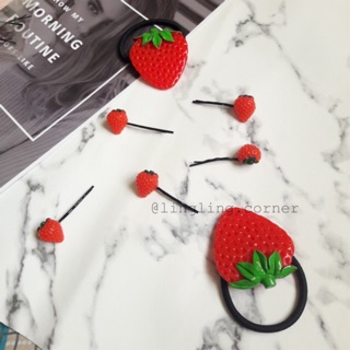 Kẹp tóc trái dâu