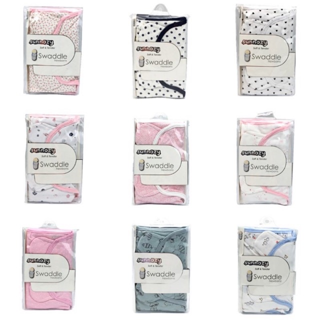 Ủ kén cotton swaddle cao cấp cho bé