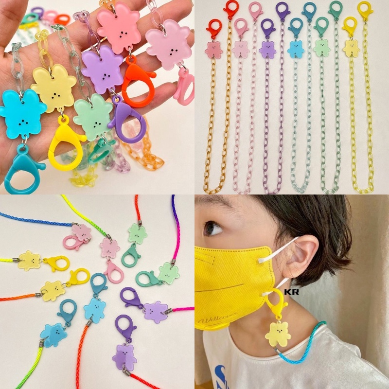 Dây Đeo Mắt Kính Bằng acrylic Màu Kẹo Họa Tiết Hoạt Hình Phong Cách Hàn Quốc Dễ Thương
