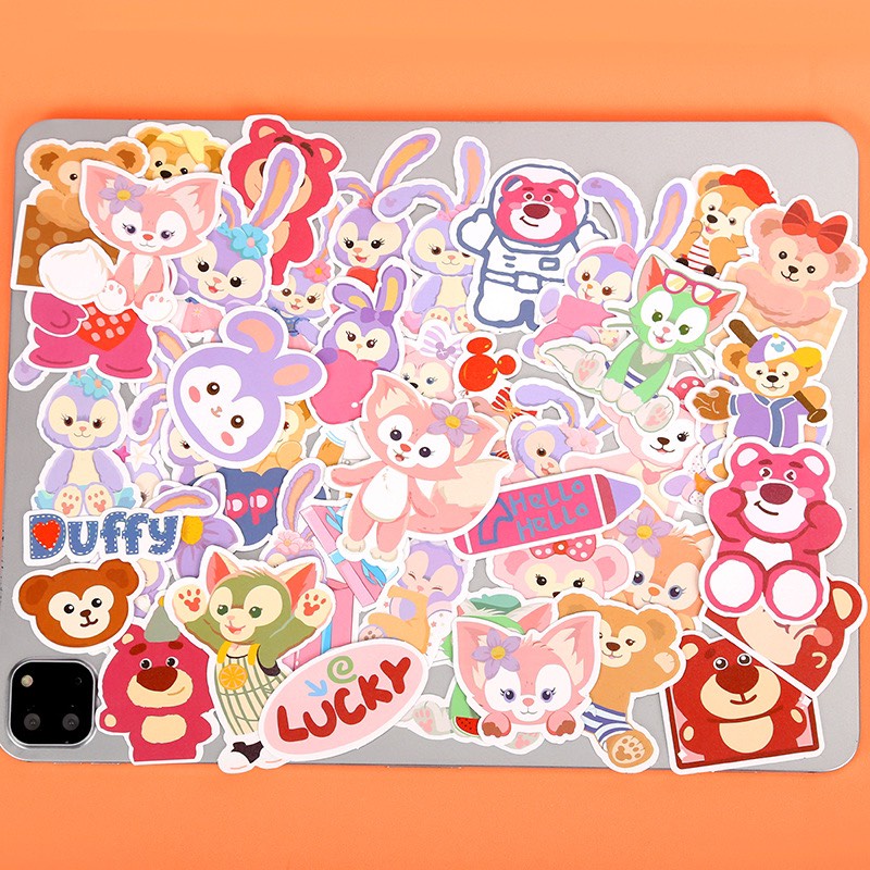 Sticker Gấu Dâu LOTSO, Thỏ Tím Cáo Hồng Siêu Dễ Thương