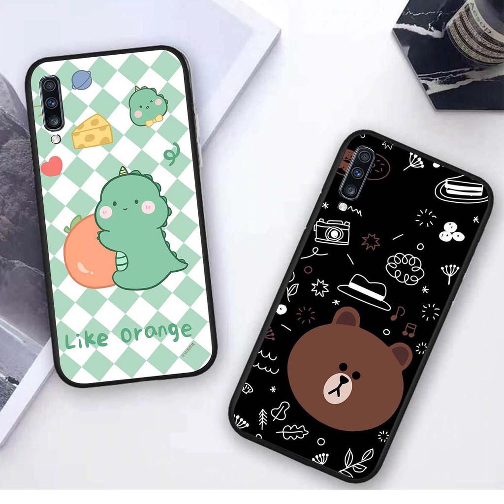 Ốp lưng Samsung A70 in hình khủng long , gấu nâu xinh xắn, siêu cute  mà còn vô cùng RẺ -ĐẸP