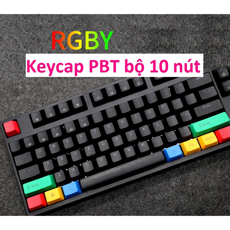 Set keycap Keycool RGBY 10 nút - bộ nút bàn ph thumbnail