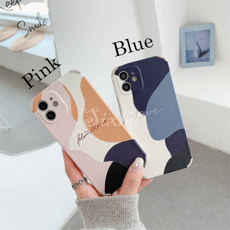 Ốp Lưng OPPO A53 A93 2020 A52 A92 Reno 5 Pro 5G A91 A31 2020 A5 A9 2020 Reno 3 A5s A3s A12e A12 Phone Case INS Lambskin Design Gentle Striped Literary Style Precise Hole Position All Inclusive Shell Protective Silicone Anti-fall Back Cover