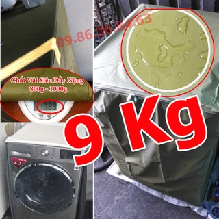 Vỏ Bọc Máy Giặt 9KG Bạt Phủ Vải Dù 3 Lớp Siêu Bền Chống Mưa Nắng Nóng
