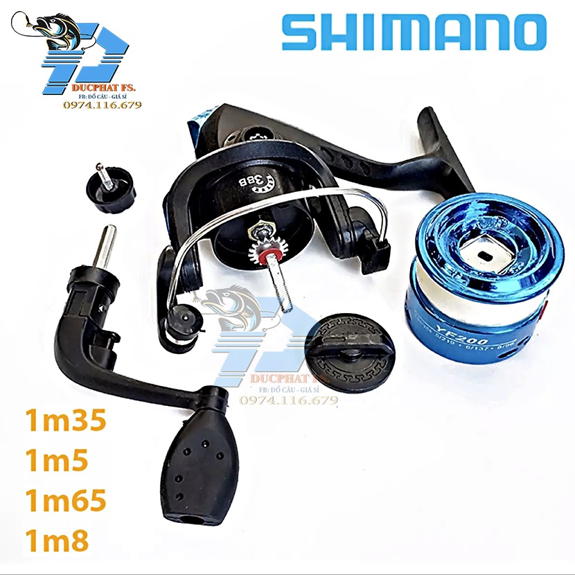 Bộ Cần Câu Máy 2 Khúc SHIMANO ,Tặng bộ phụ kiện câu trị giá 50k