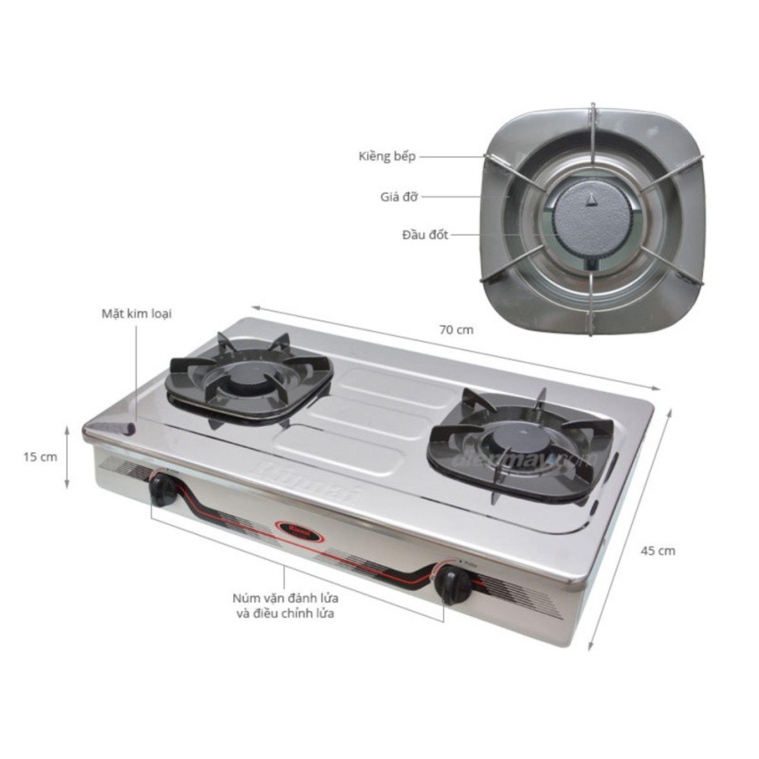 Bếp gas đôi Rinnai RV-370N