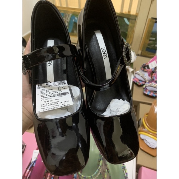 ORDER ✅ ZR Giày mũi tròn da trơn quai cài da bóng da lộn