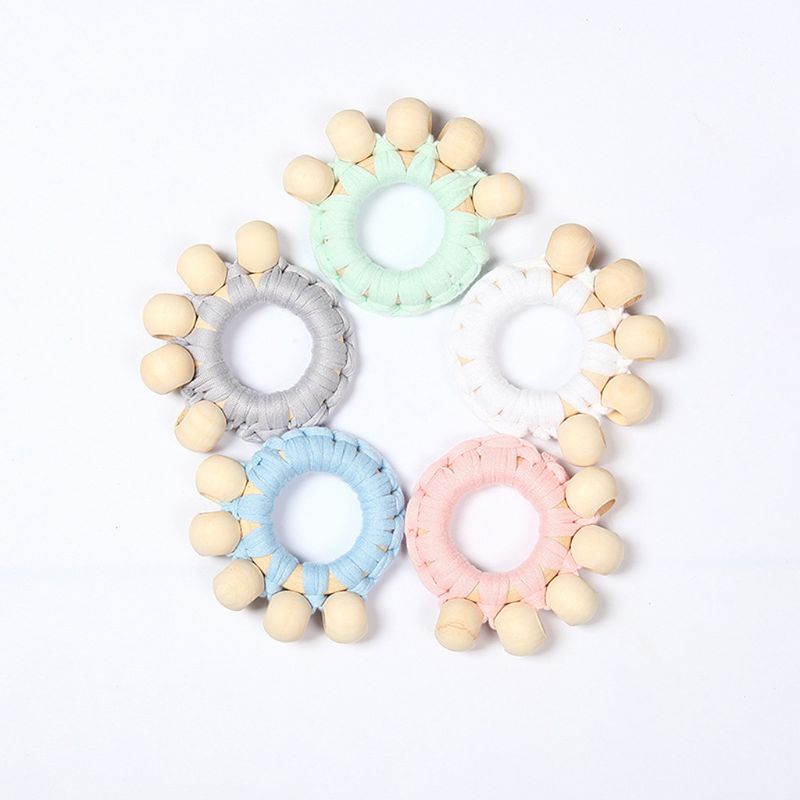 Đồ Chơi Vòng Tay Lục Lạc Phong Cách Boho Dành Cho Bé Mọc Răng