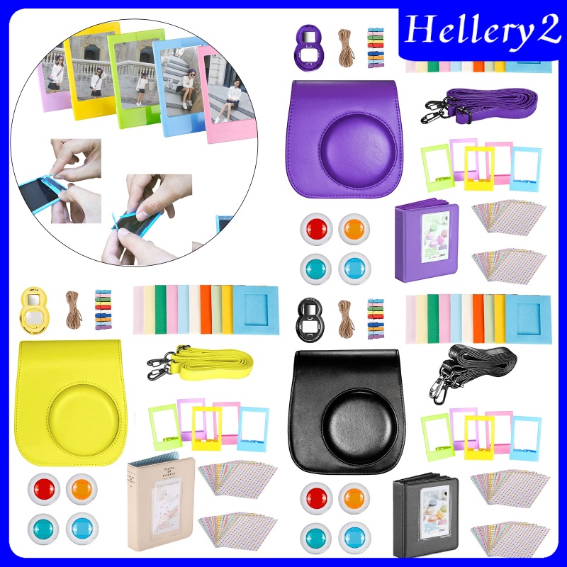 [HELLERY2] Accessories Bundle Kit For Fujifilm Instax Mini 9 Camera With Straps