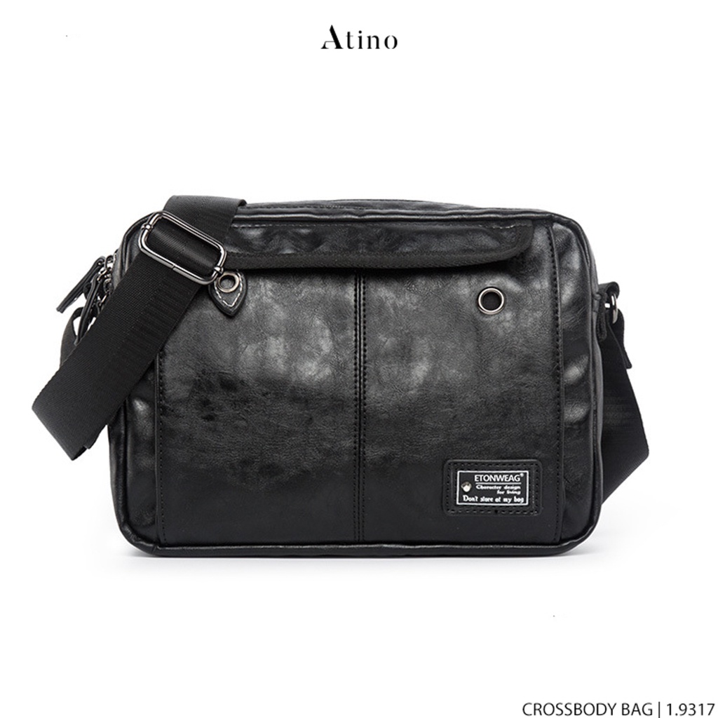 Túi Sách Da Nam ATINO Chất Liệu Da PU Kiểu Dáng Thời Trang TC1.9317