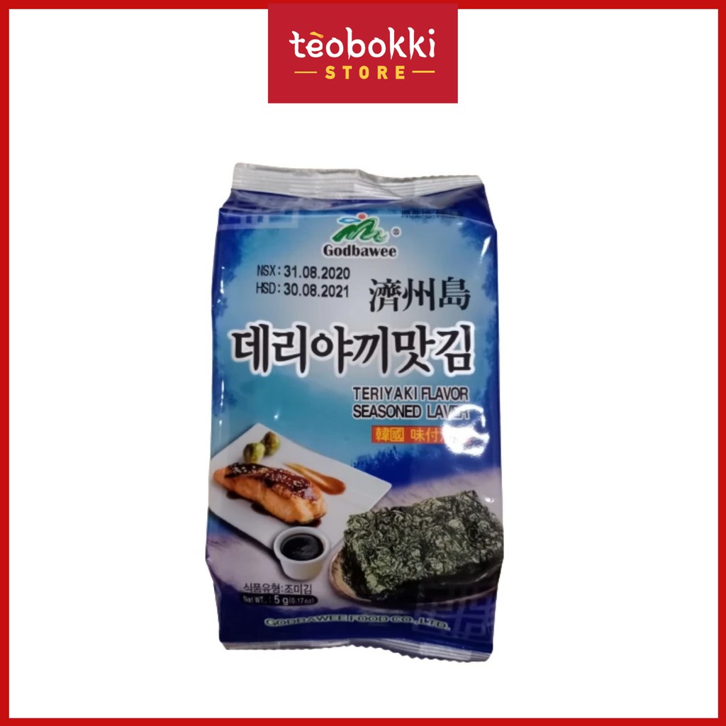Rong biển Godbawee teriyaki 5g