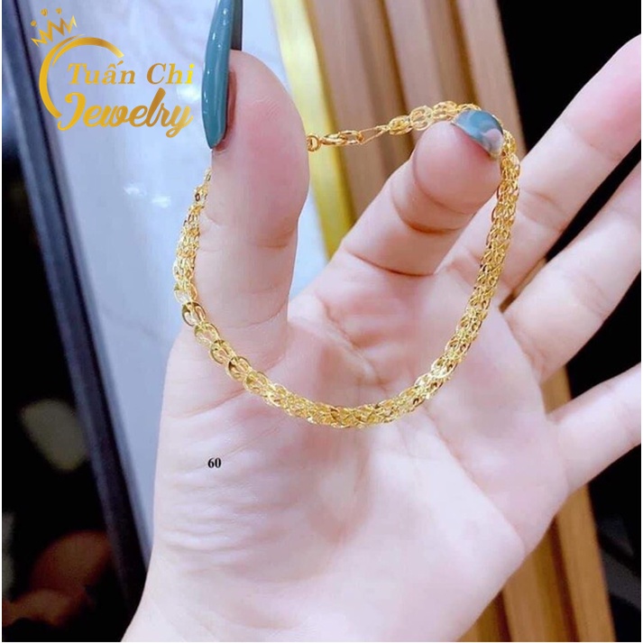 ♥️SIÊU HOT♥️ Lắc Tay Nữ Bạc Xi Vàng Cao Cấp, Kiểu Dáng Dây Mềm Thanh Lịch, Trẻ Trung