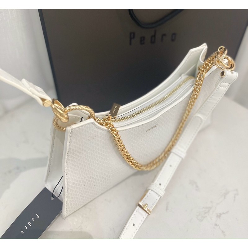 Túi kẹp nách da vân kèm dây đeo chéo size 26cm mẫu mới