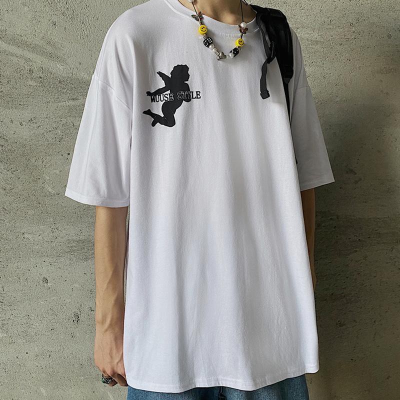 (A68) Áo thun unisex retro angel