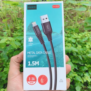 Cáp sạc maimi x18 cho iphone5 - xsmax- chính hãng phân phối