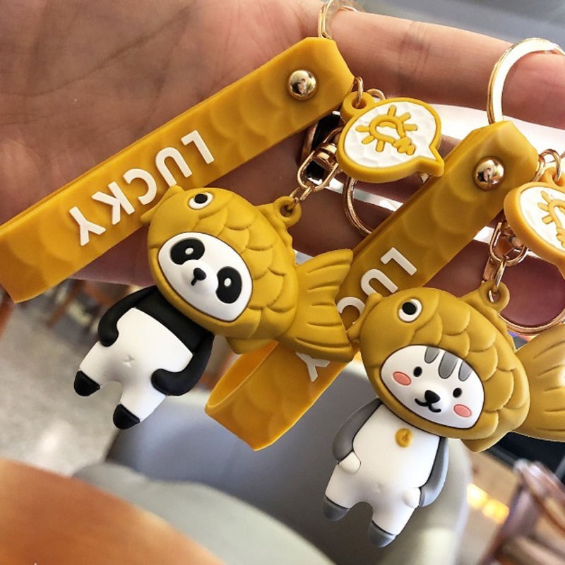 Móc Khóa Hình Mèo Hoạt Hình Xinh Xắn