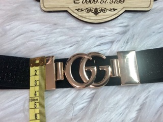 Thắt lưng thun bản 3cm. Mặt logo