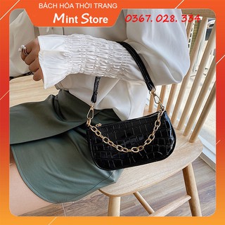 [Mã FASHIONGREEN264 giảm 10% tối đa 30k đơn từ 99k] TÚI KẸP NÁCH NỮ VENUS, TÚI ĐEO VAI NỮ VÂN RẮN HOT TREND PK25