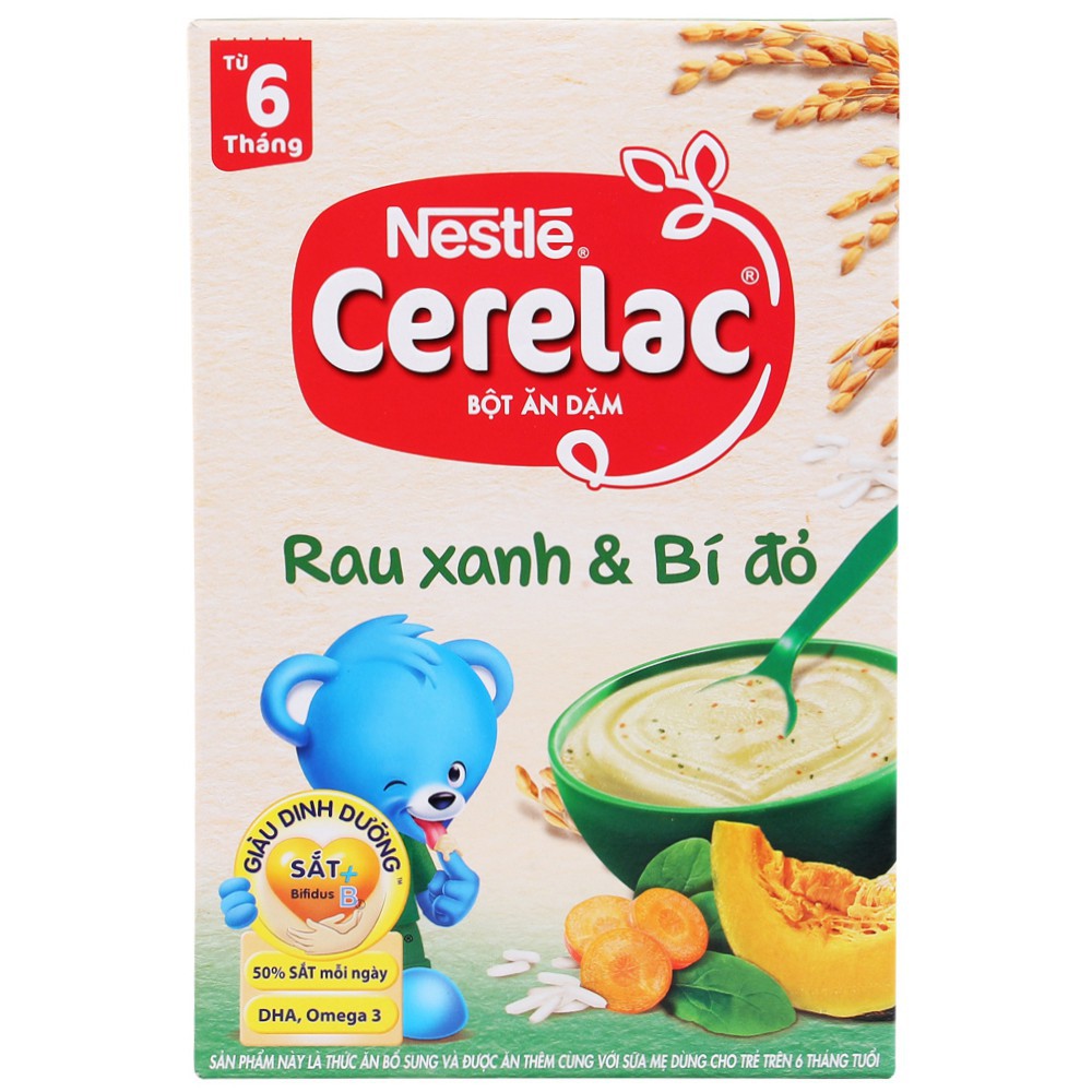 Bột ăn dặm nestle cerelac  mẫu mới  200g đủ vị - ảnh sản phẩm 8