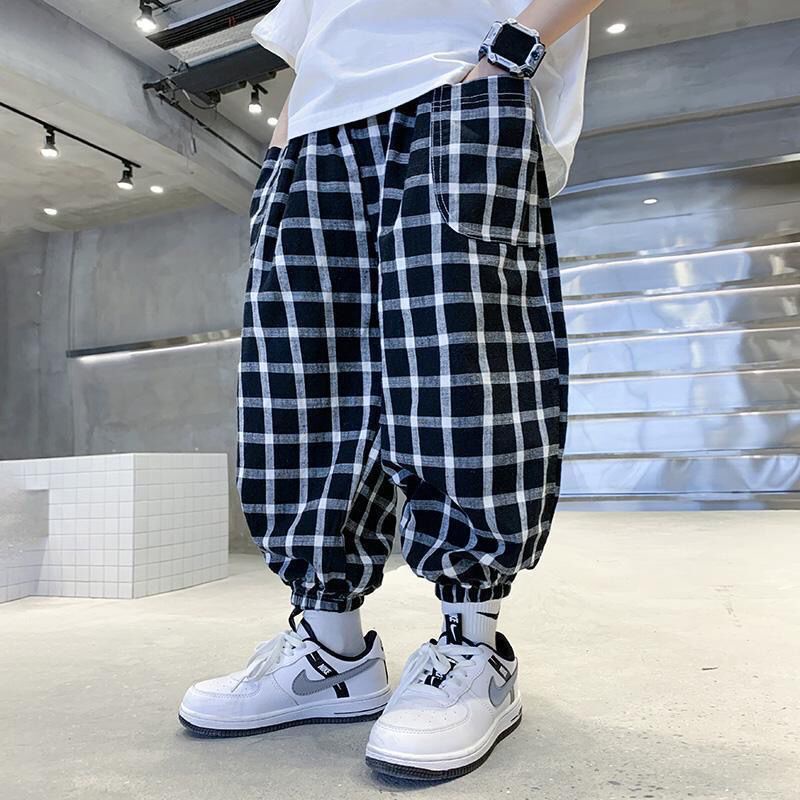 Quần Dài Cotton Lanh Mỏng Chống Muỗi Phong Cách Mùa Hè Mới Cho Bé Trai