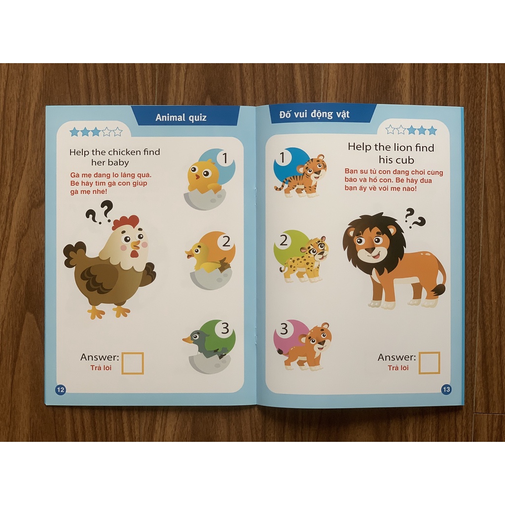 Sách - Song Ngữ Anh - Việt: Animal Quiz! - Đố Vui Động Vật (IQ-EQ-CQ) - Lẻ cuốn