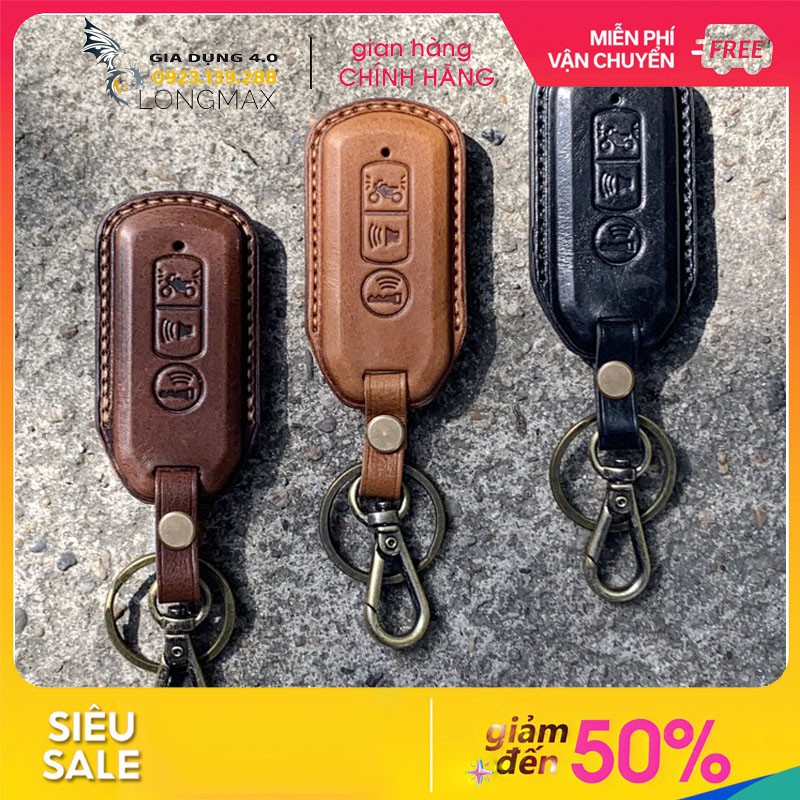 Bao Da Chìa Khóa Honda SH, PCX, SH Mode, Cub 125, Adv Handmade Da Thật - Xưởng Đồ Da Handmade LongMax
