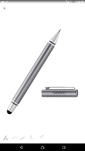 Bút Bi Có Đầu Cảm Ứng Wacom Bamboo Stylus Duo - Hàng chính hãng