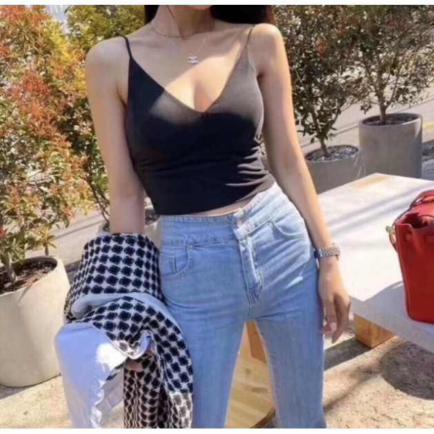 hot-Áo bra đúc su #croptop Dây Mảnh cá tính #115