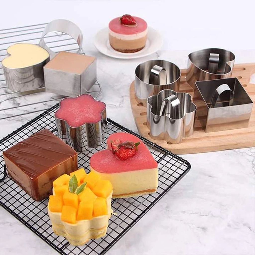 Khuôn Cắt Bánh Hình Trái Tim 3d Bằng Thép Không Gỉ