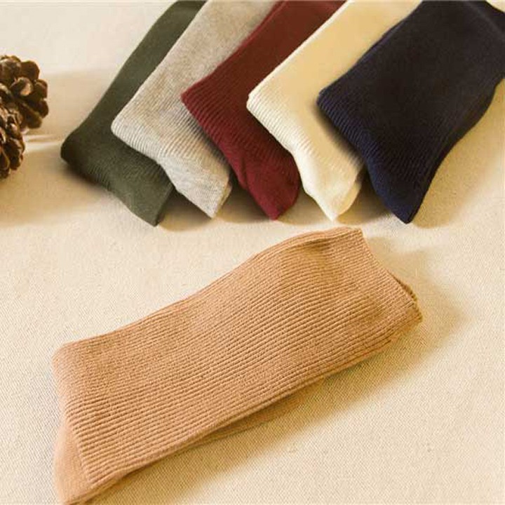 [siêu rẻ] Tất trơn cổ dài TG07 chất liệu đẹp, phong cách vintage