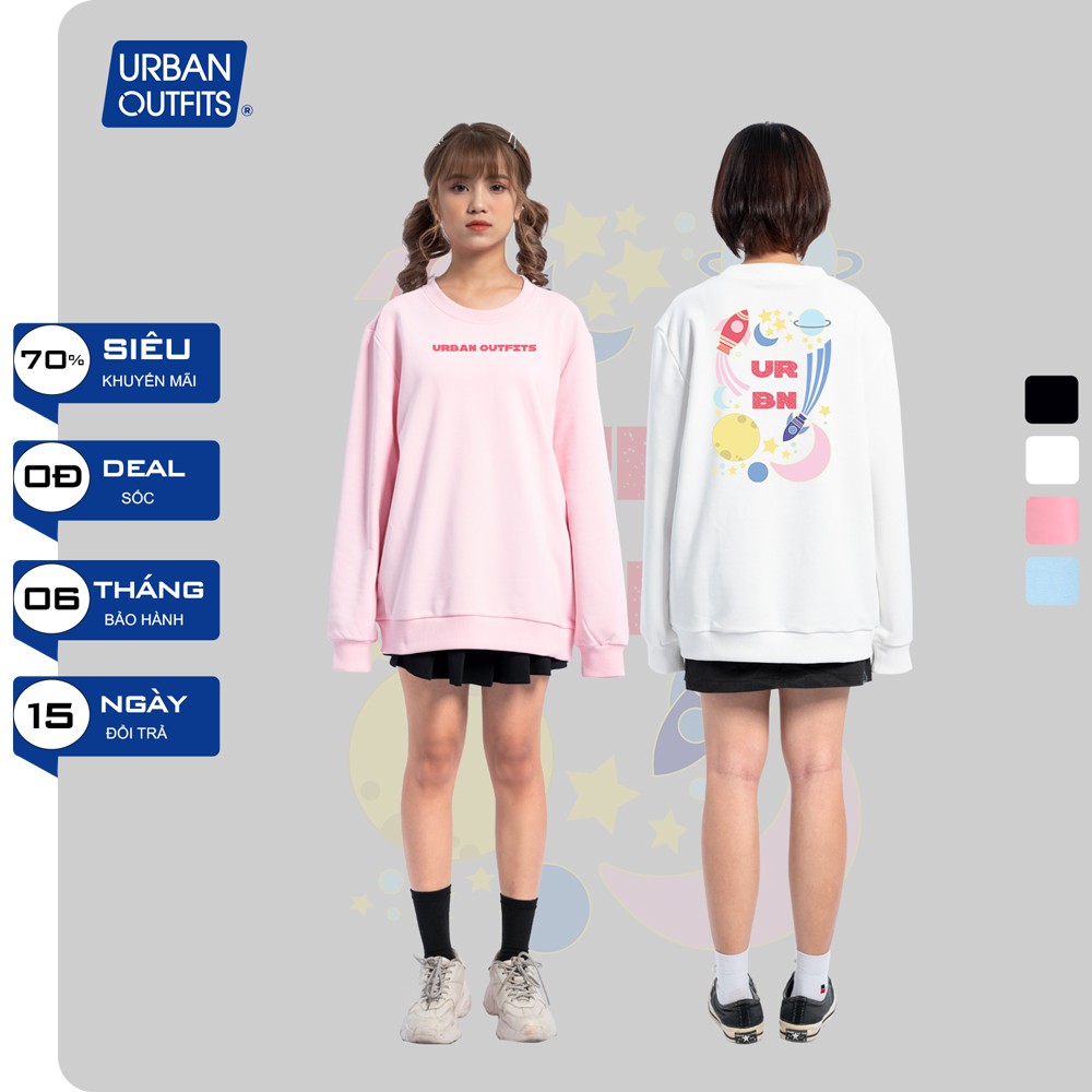 Áo Sweater Form Rộng Nữ Nam URBAN OUTFITS In Hệ Mặt Trời URBN SWO35 Thun Cotton Nỉ 4 Chiều Local Brand