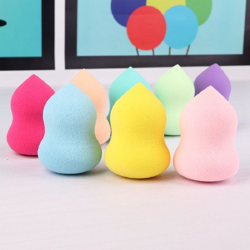 Bông Phấn- Mút tán kem TRANG ĐIỂM nền hình hồ lô, giọt nước Store4girls, chất liệu mềm mại đàn hồi màu sắc tươi tắn