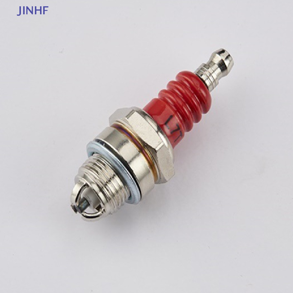 Bugi đánh lửa JINHF L7T 2 điện cực 3 mặt dành cho máy cắt xích