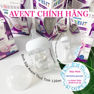 (Chính hãng) Bình sữa Avent thuỷ tinh 120ml,240ml