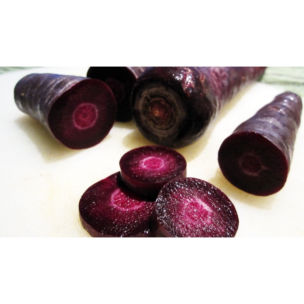 50 Hạt Giống Cà Rốt Đen Tím Black Giàu Anthocyanin