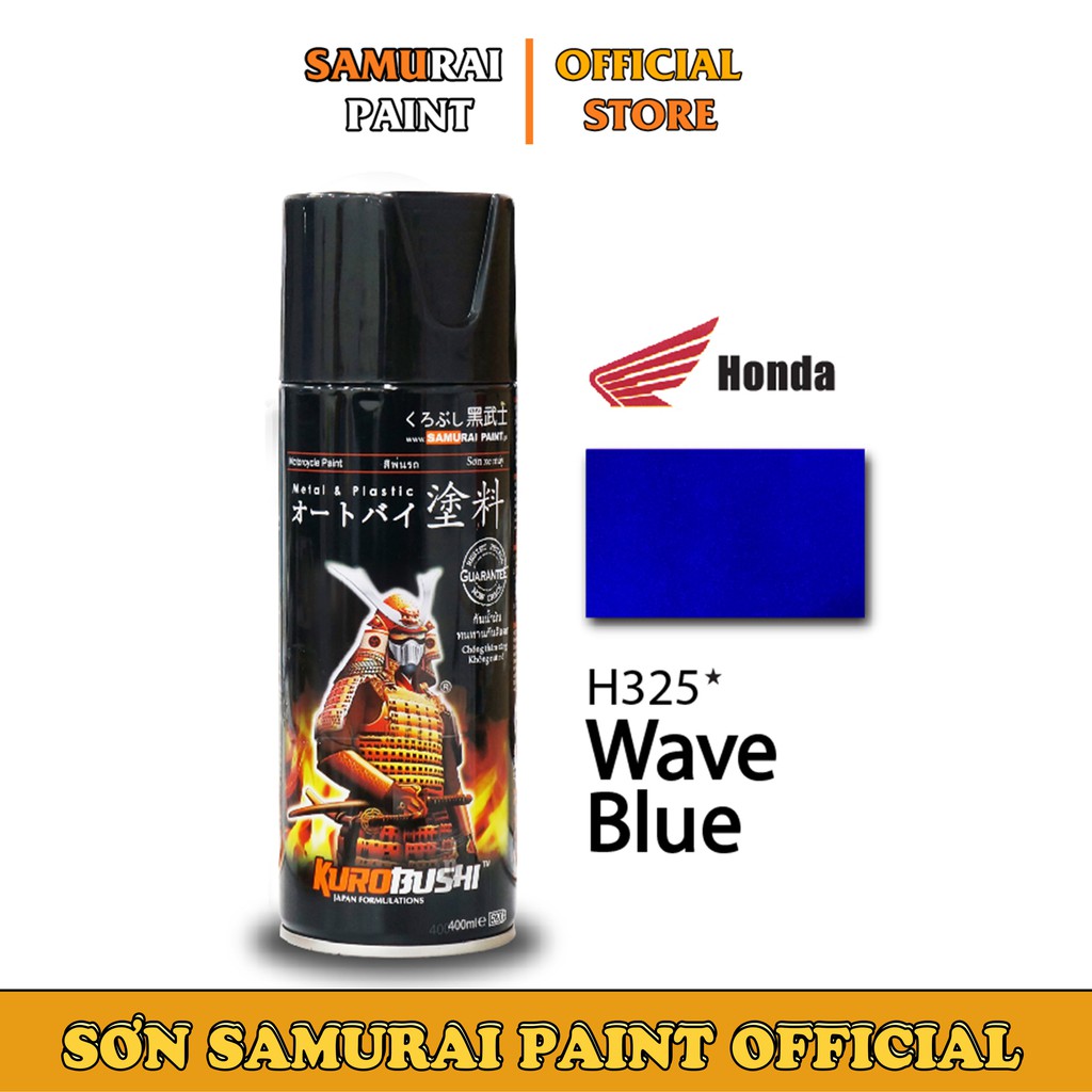 Chai Xịt Sơn Samurai H325 Chính Hãng Màu Xanh Dương Wave