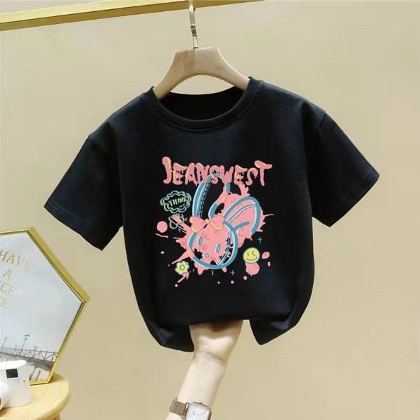 Áo Thun Cotton Tay Ngắn Thoải Mái Phong Cách Mới 2022 Cho Bé Gái